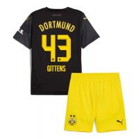 Camisa de Futebol Borussia Dortmund Jamie Bynoe-Gittens #43 Equipamento Secundário Infantil 2024-25 Manga Curta (+ Calças curtas)